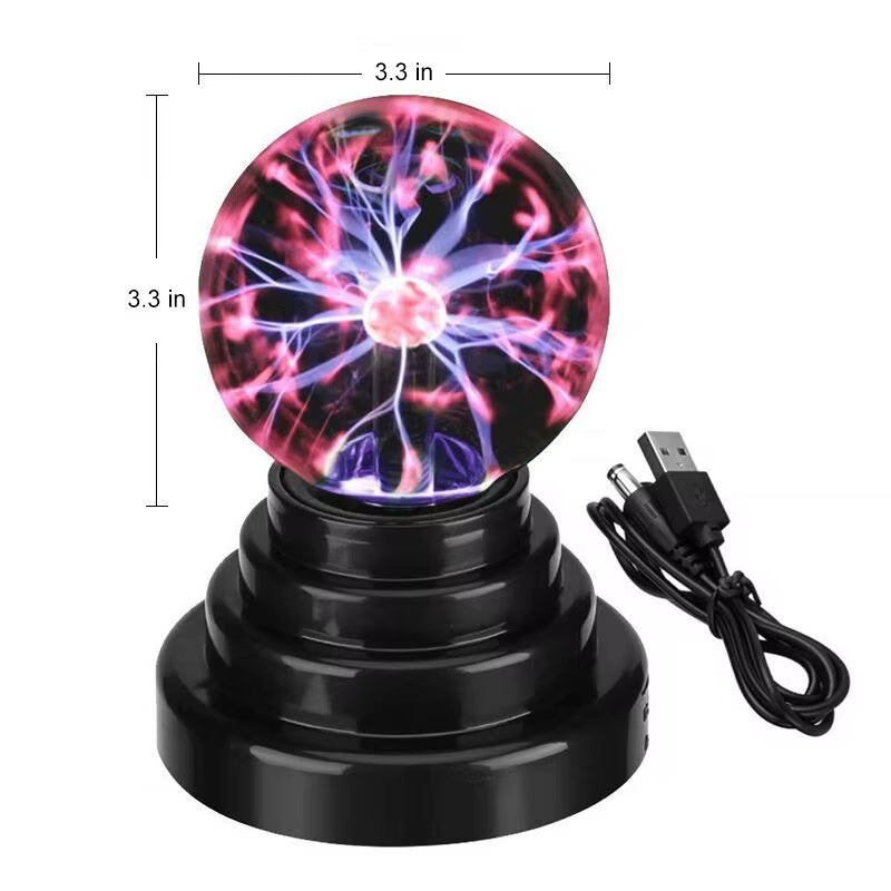 3/4/5/6/8 Inch Novelty Magic Plasma Touch Sensitive Lamp Child Holiday Gift Indoor Desktop Decoration Glass Ball Night Lights